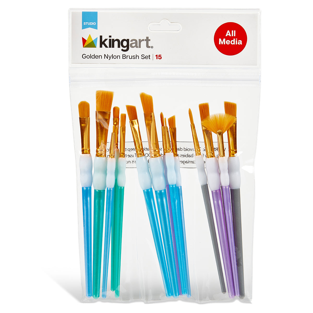 Studio Soft Grip Brush Set - 15 pc