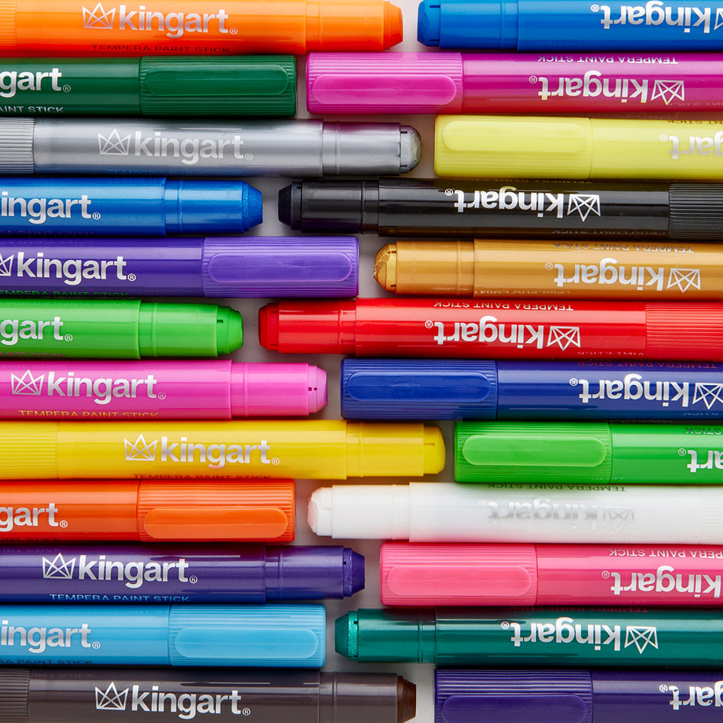 Tempera Paint Thin Sticks, 24 Colors
