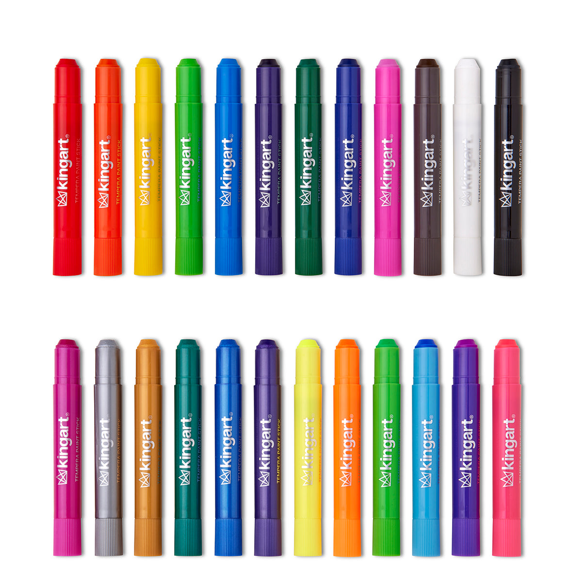 Tempera Paint Thin Sticks, 24 Colors