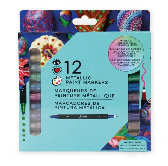 12 Metallic Paint Markers