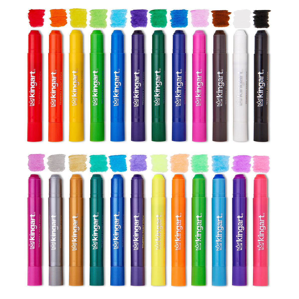 Tempera Paint Thin Sticks, 24 Colors