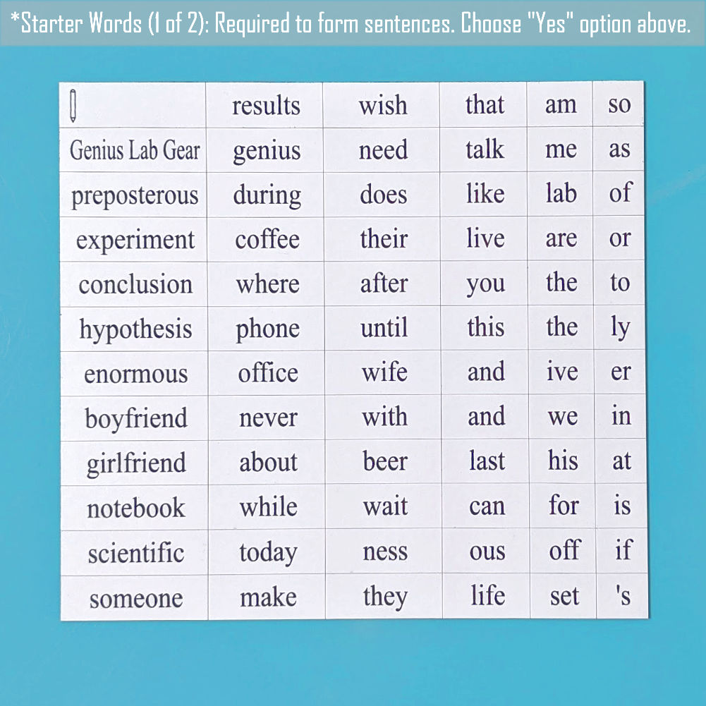 Academia Word Magnets