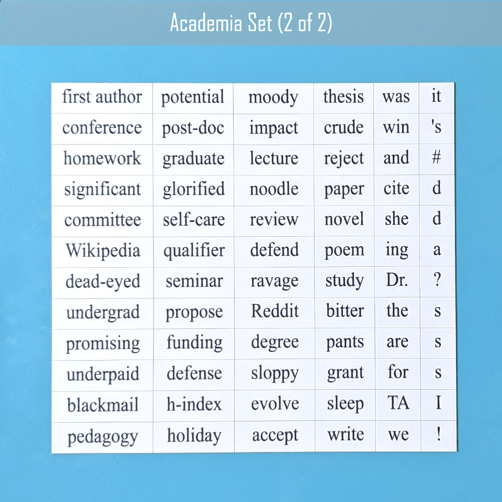 Academia Word Magnets