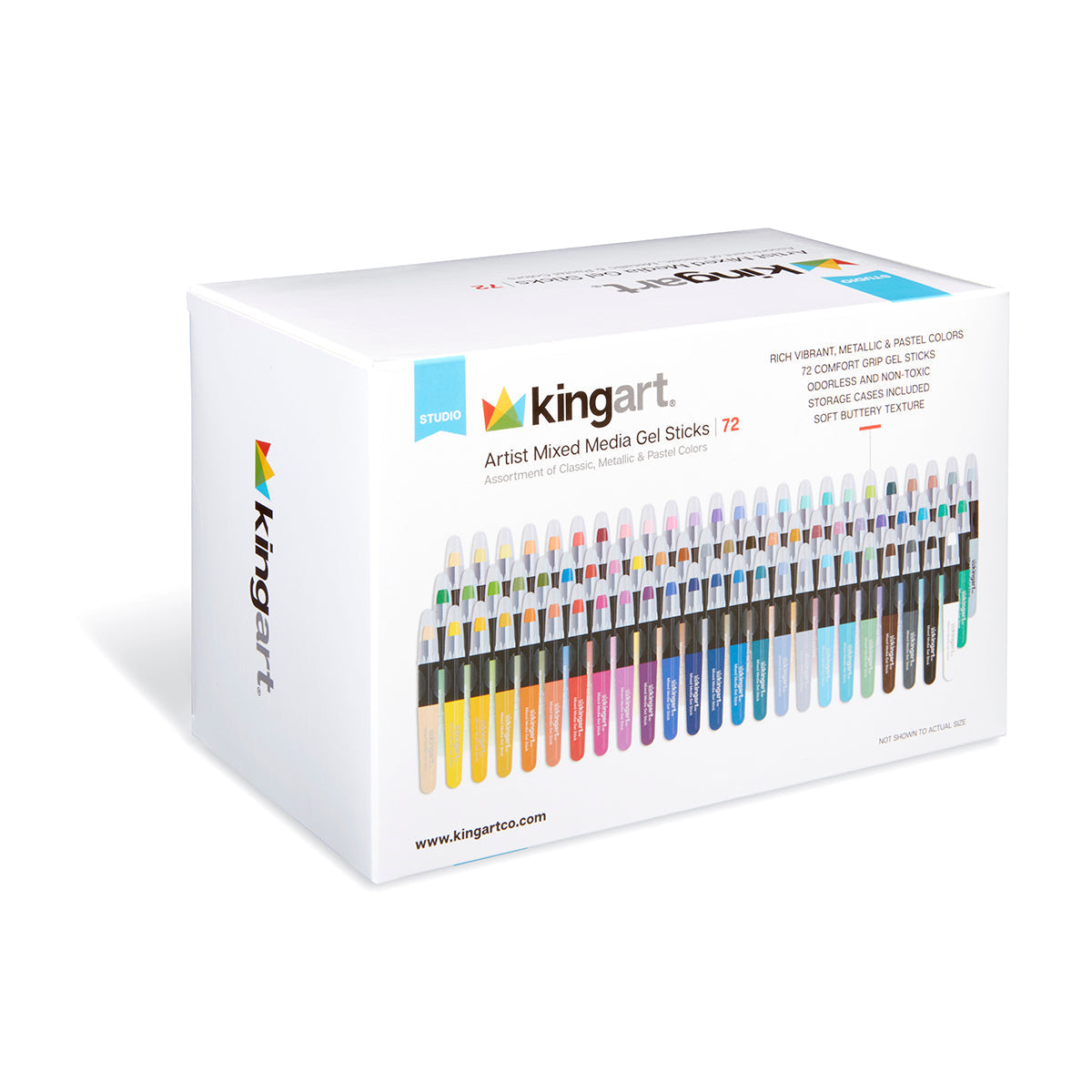 Mixed Media Gel Stick Crayons - 72 Colors