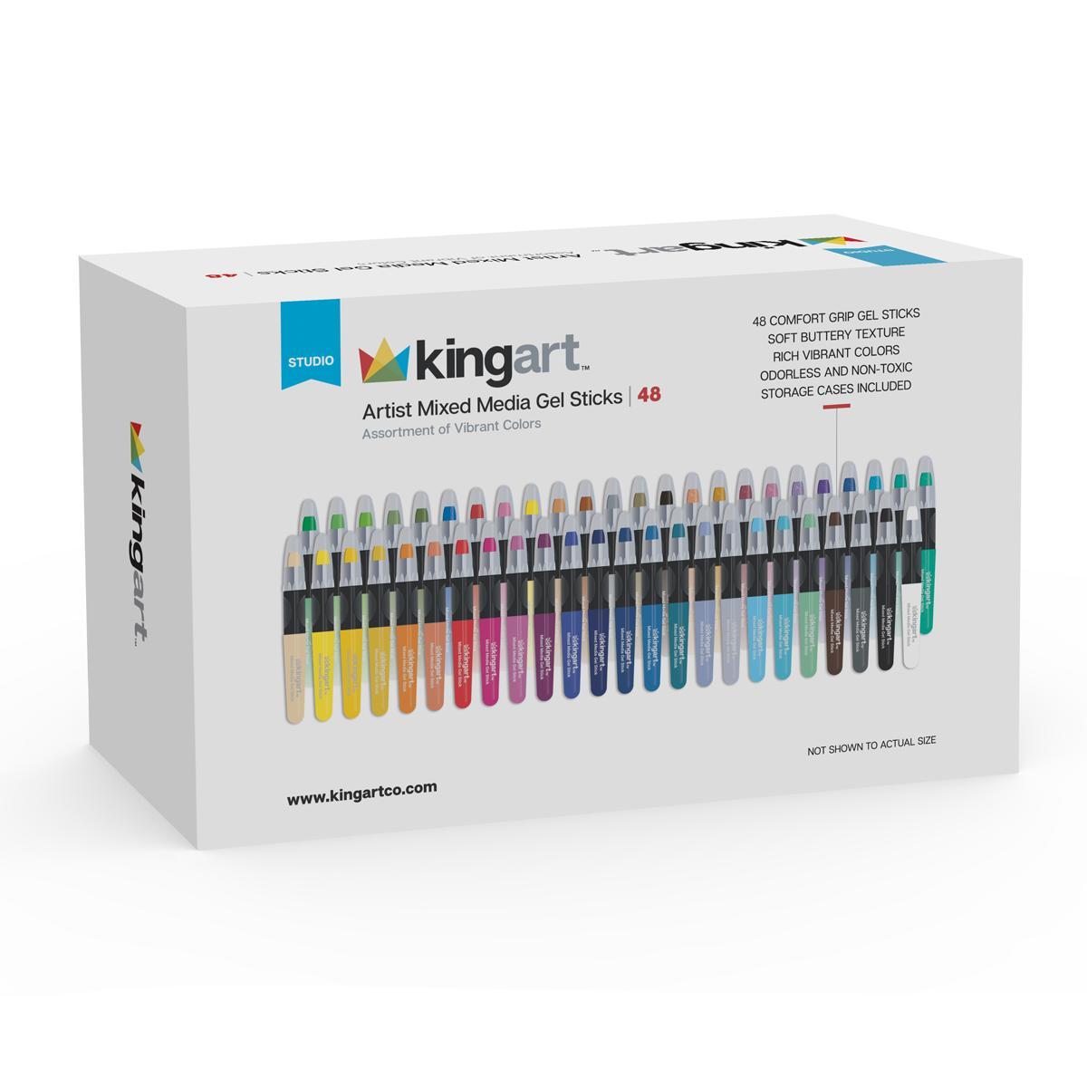 Mixed Media Gel Stick Crayons - 48 Colors