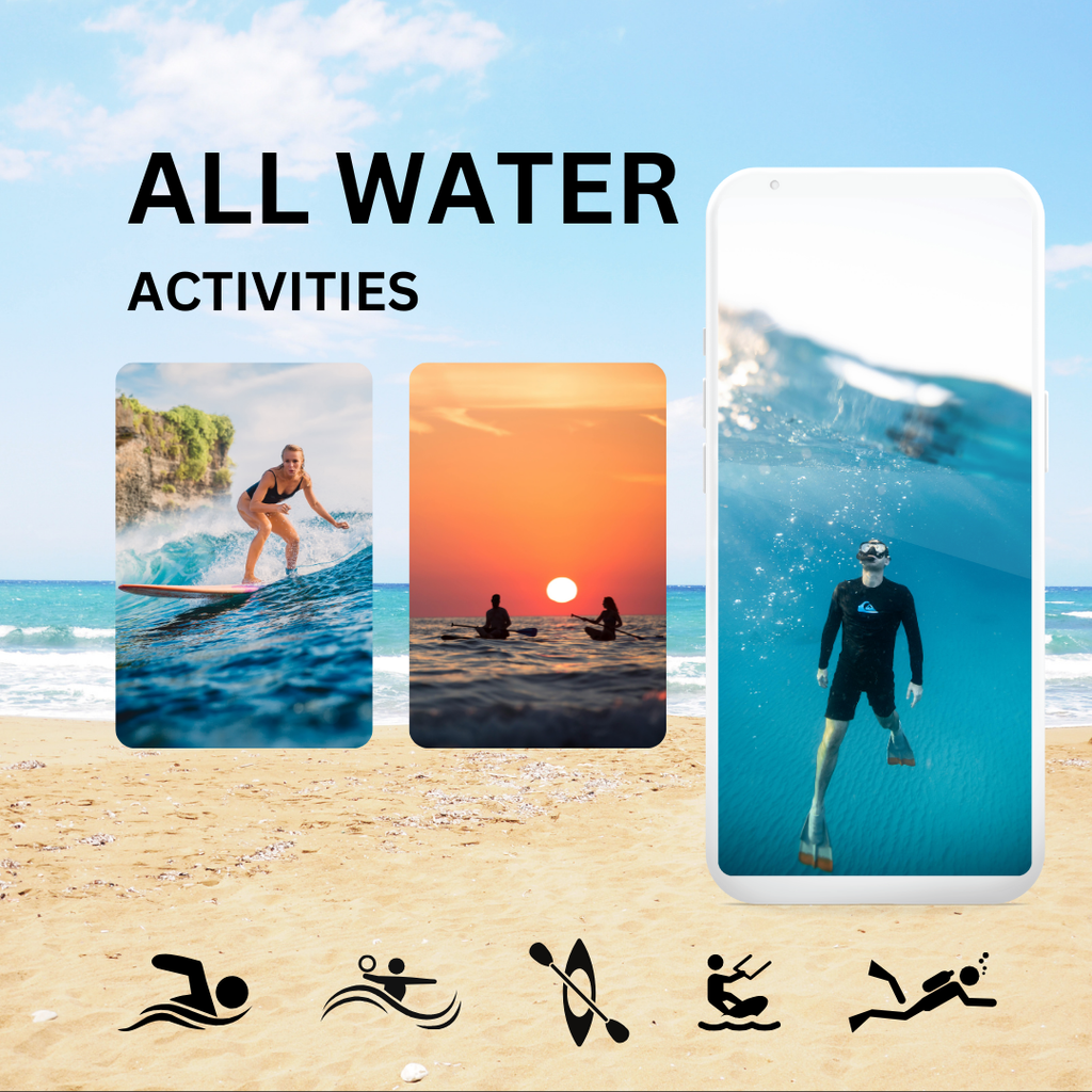 Buy One - Get One Free! Waterproof Phone Dry Bag Pouch, for Swimming, Diving, Kayaking, Snorkeling, Festivals| Keep Phone Safe from Water & Sand | Summer Essential